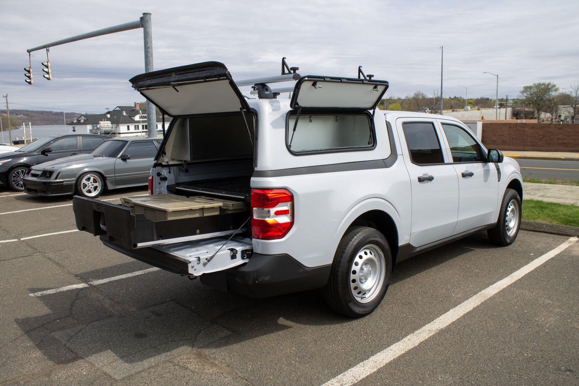 Truck Cap, Rack, and DECKED Drawer System