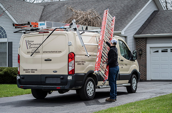 Drop Down Ladder Rack